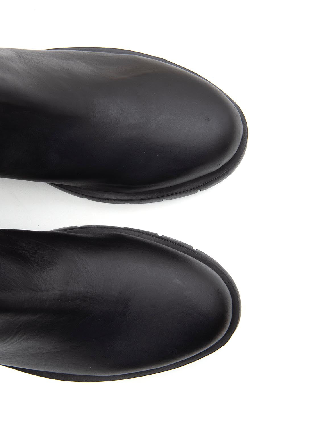Beatle alla caviglia in vera pelle nabuk - NERO