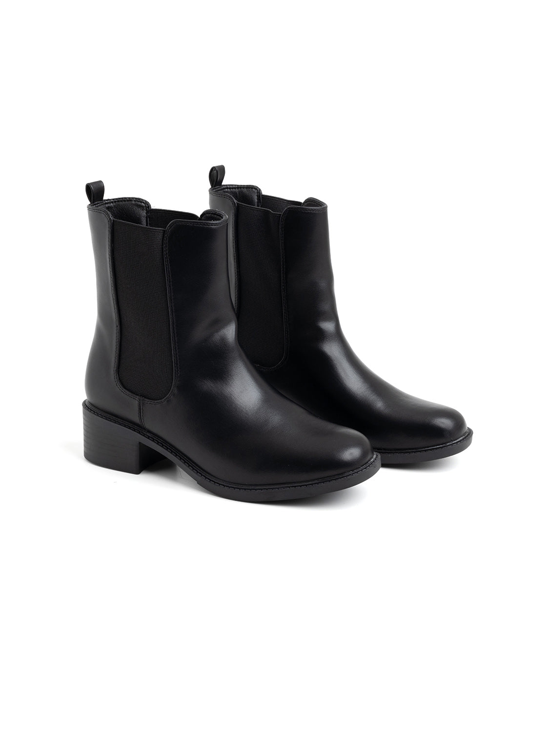 Tronchetto classico con calzata elastica - NERO