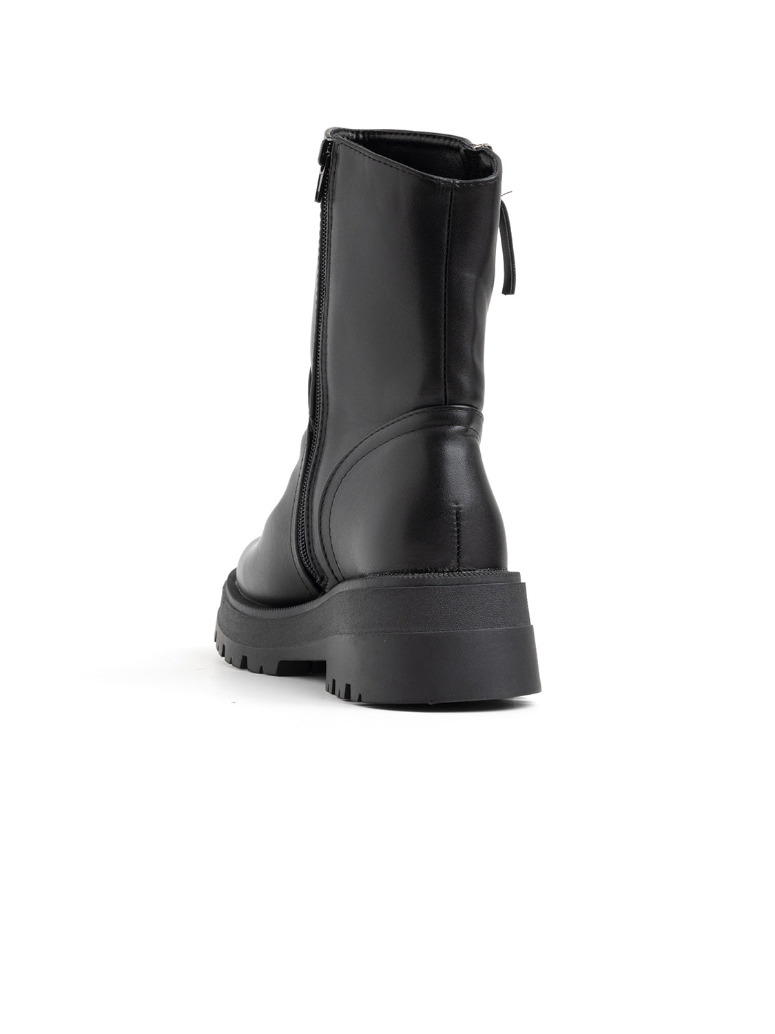 Biker con lampo laterali - NERO