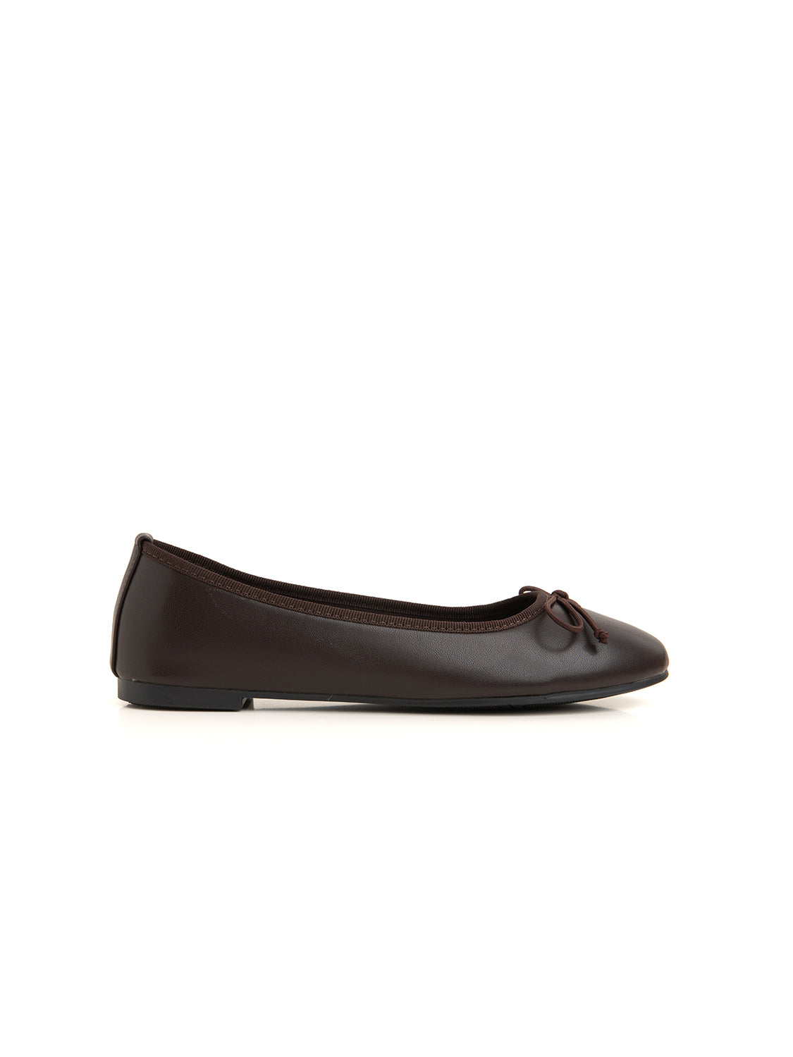 Ballerina classica con fiocco - MARRONE