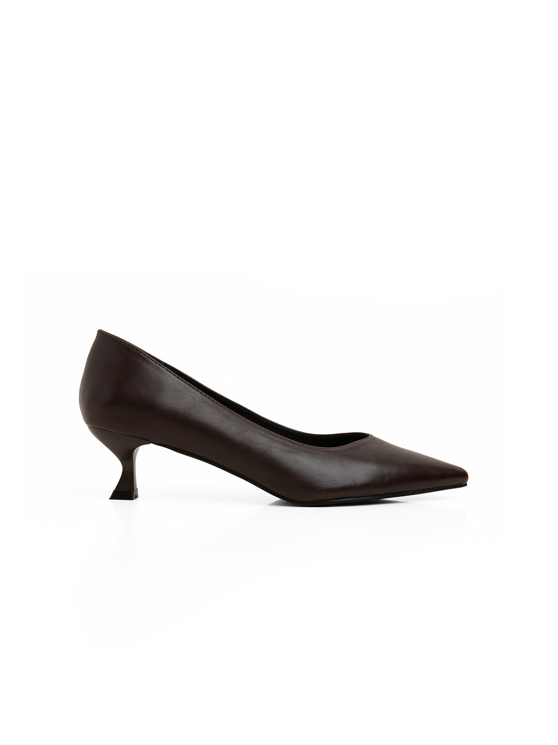Decolleté tacco kitten classico - MARRONE