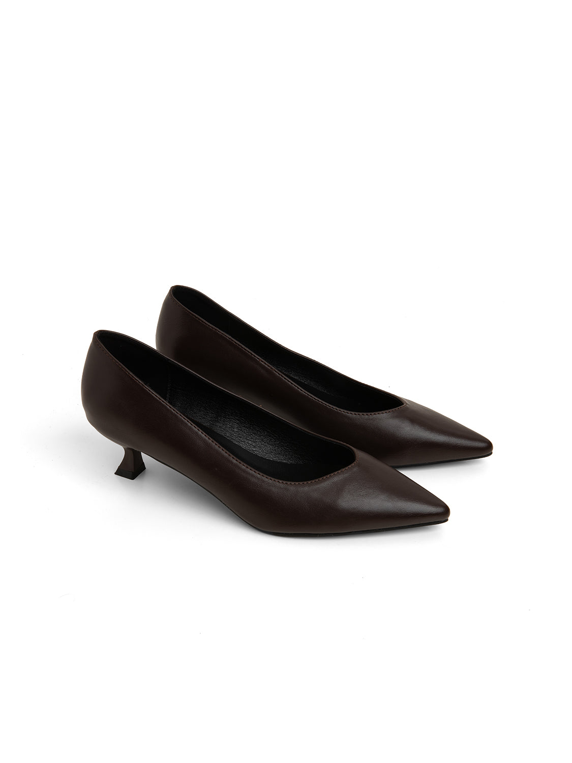 Decolleté tacco kitten classico - MARRONE