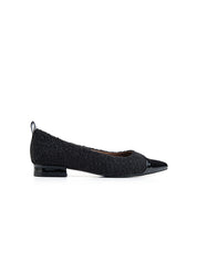 Ballerina a punta in lana - NERO