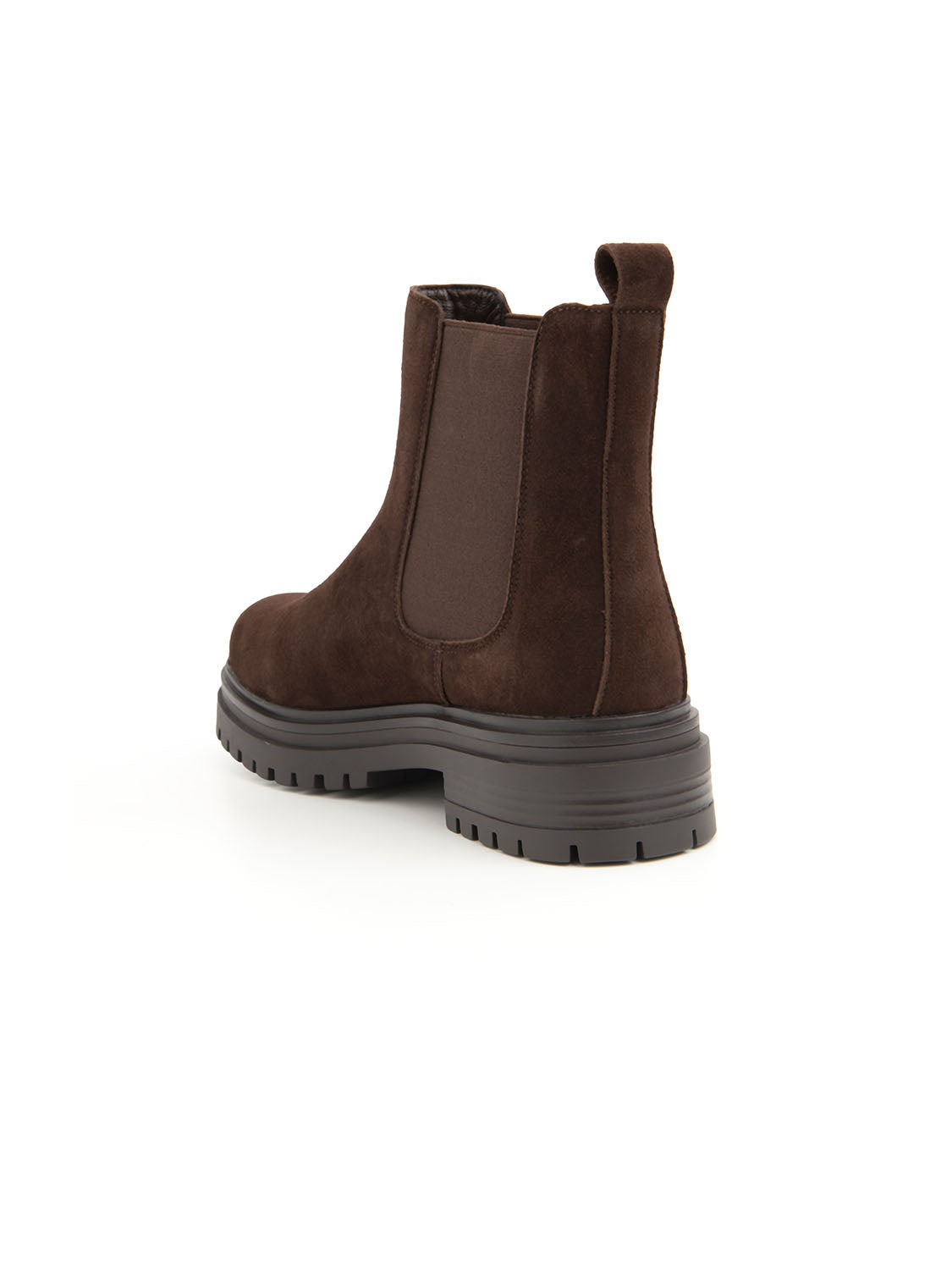 Chelsea ankle boots with lug sole - BROWN SUEDE