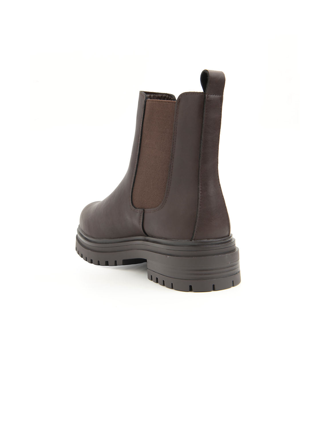 Chelsea ankle boots with lug sole - BROWN