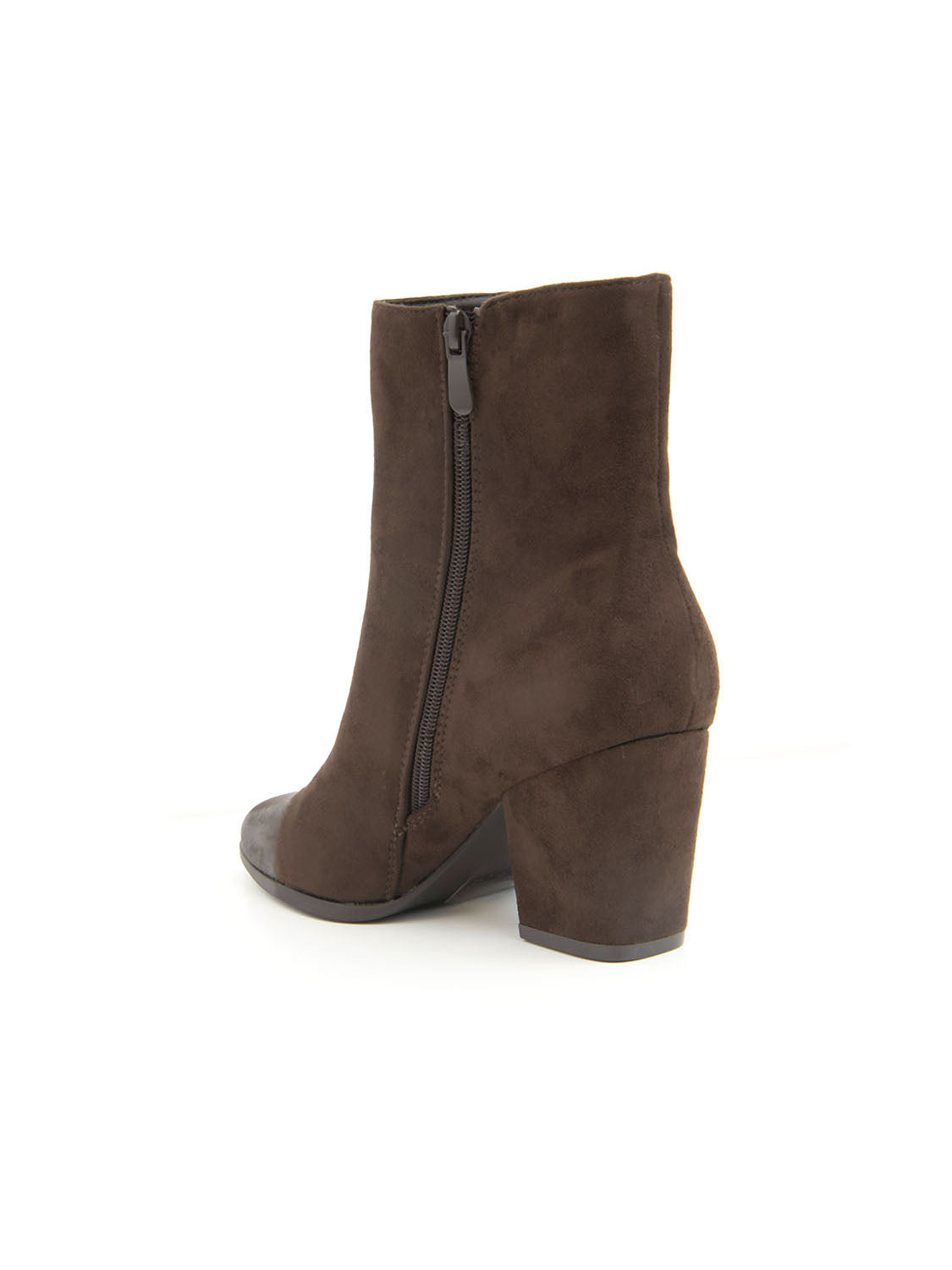 Low-cut suede cowboy boots - DARK BROWN