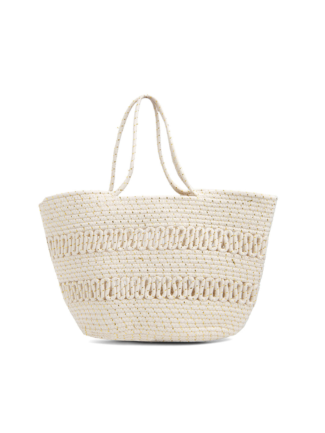 Borsa da mare in corda - BEIGE