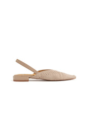 Slingback in rete - KHAKI
