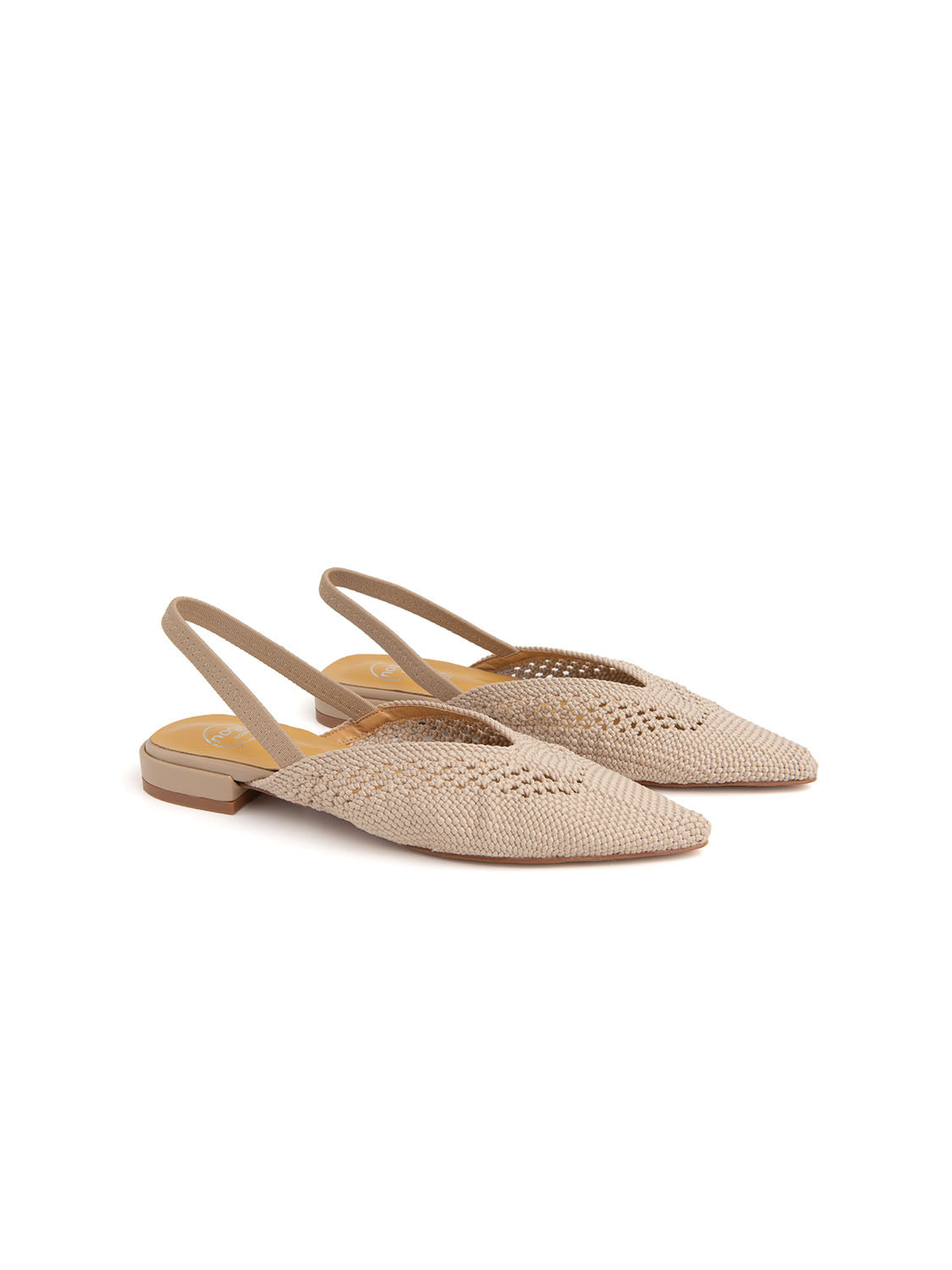 Slingback in rete - KHAKI
