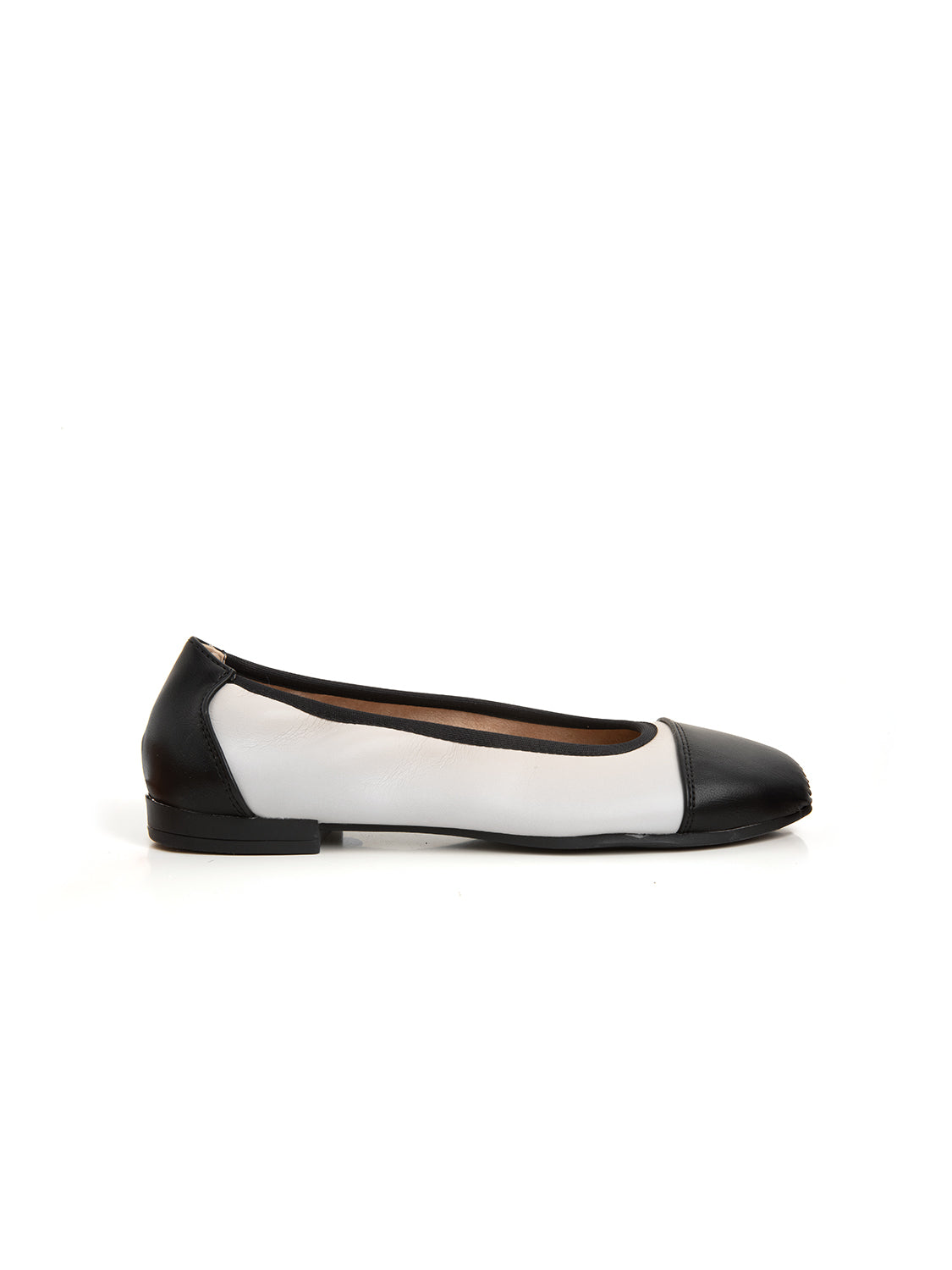Ballerina classica bicolore - PANNA/NERO