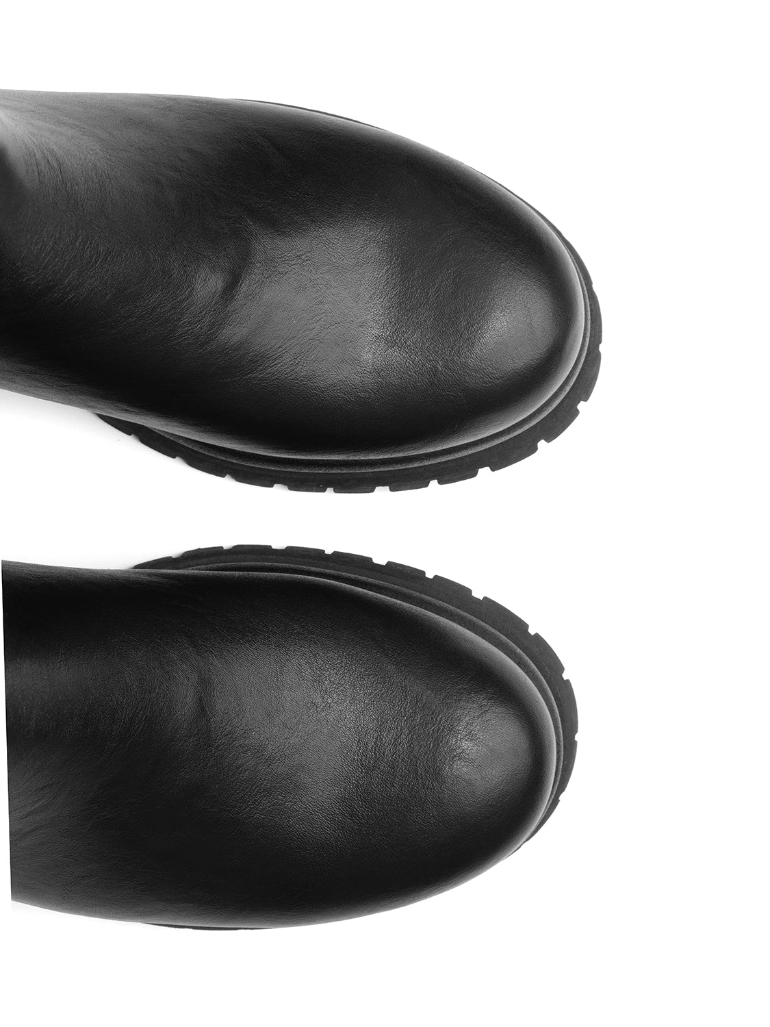 Stivaletto modello biker con elastico - NERO