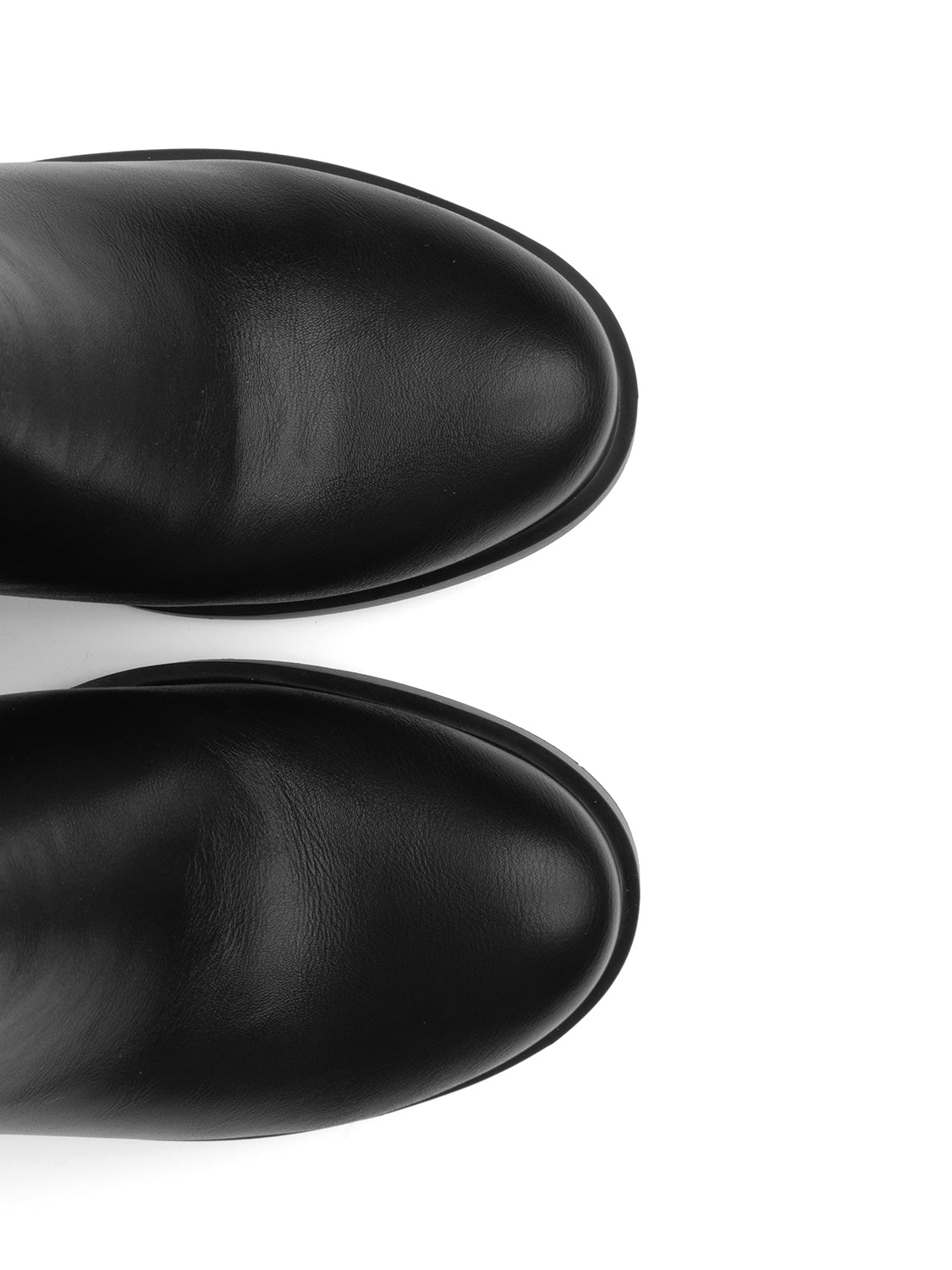 Stivaletto con tacco scultoreo - NERO