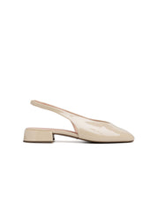 Classic Patent Slingback - BEIGE