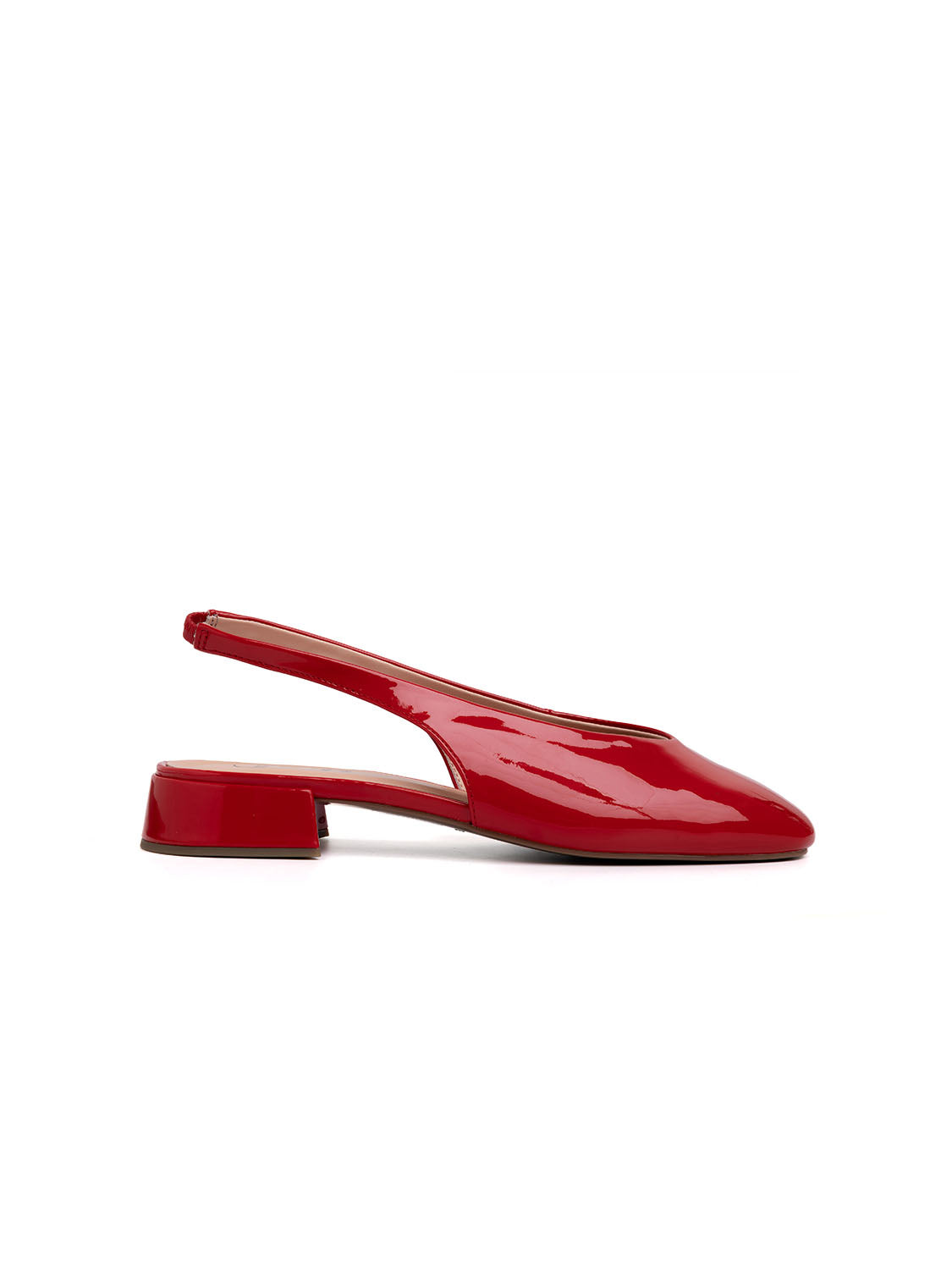 Classic Patent Slingback - RED