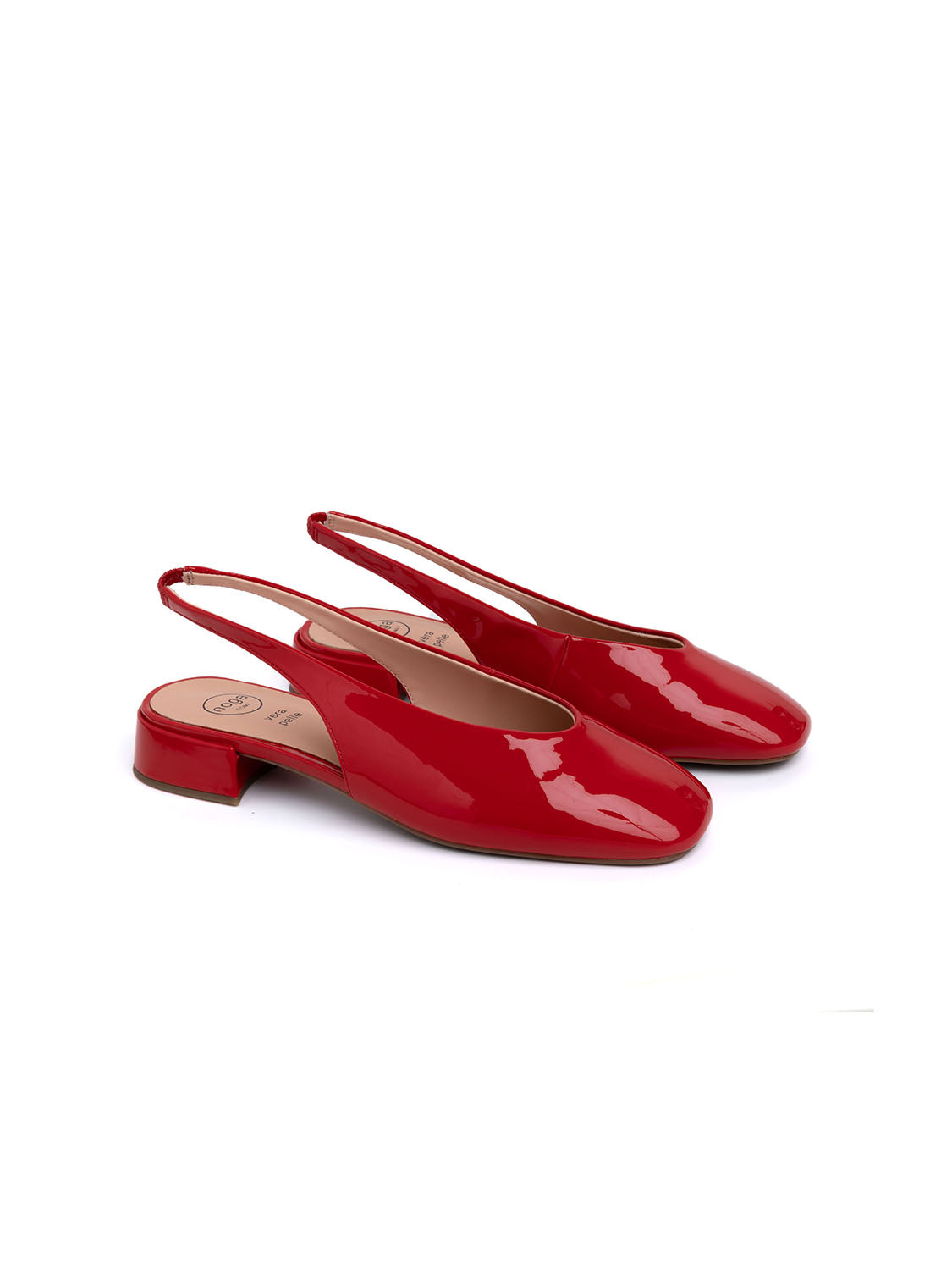 Classic Patent Slingback - RED