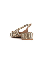 Pointed Slingback with 2cm Heel - GREEN