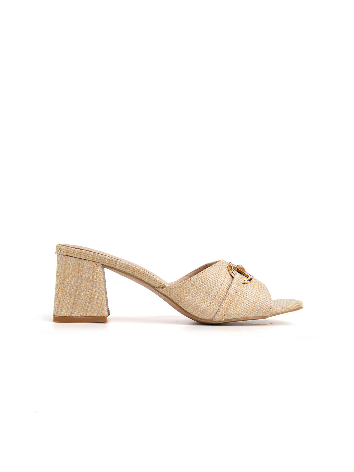 Sabot tacco 5 con morsetto - BEIGE � Noga Shoes