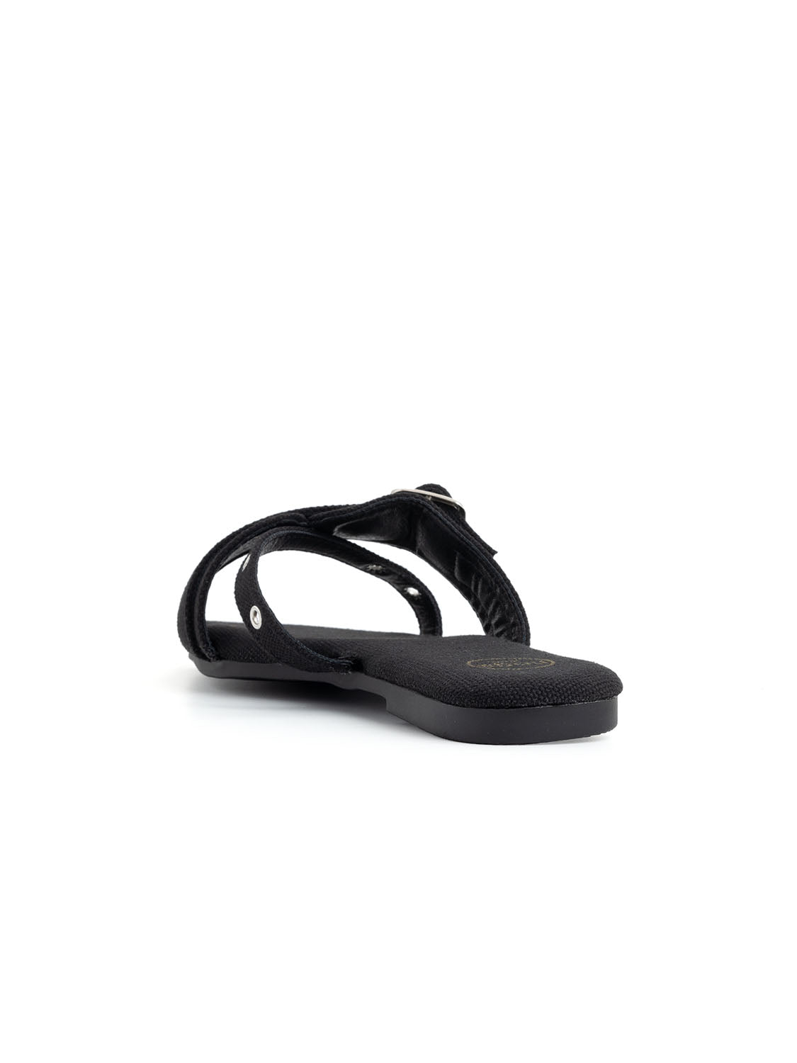 Ciabatta in canvas - NERO