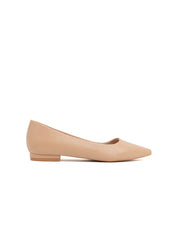 Patent Pointed Ballerina - BEIGE