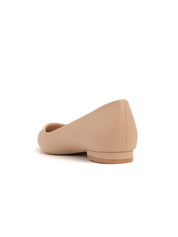 Patent Pointed Ballerina - BEIGE