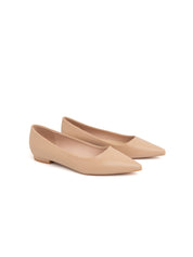Patent Pointed Ballerina - BEIGE