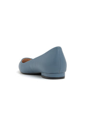 Patent Pointed Ballerina - DUSTY BLUE