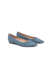 Patent Pointed Ballerina - DUSTY BLUE