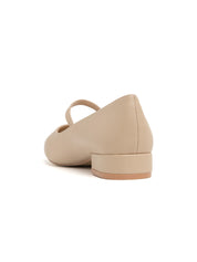 Ballerina with 3 cm heel - BEIGE