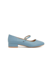 Ballerina with 3 cm heel - DUSTY BLUE