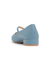Ballerina with 3 cm heel - DUSTY BLUE