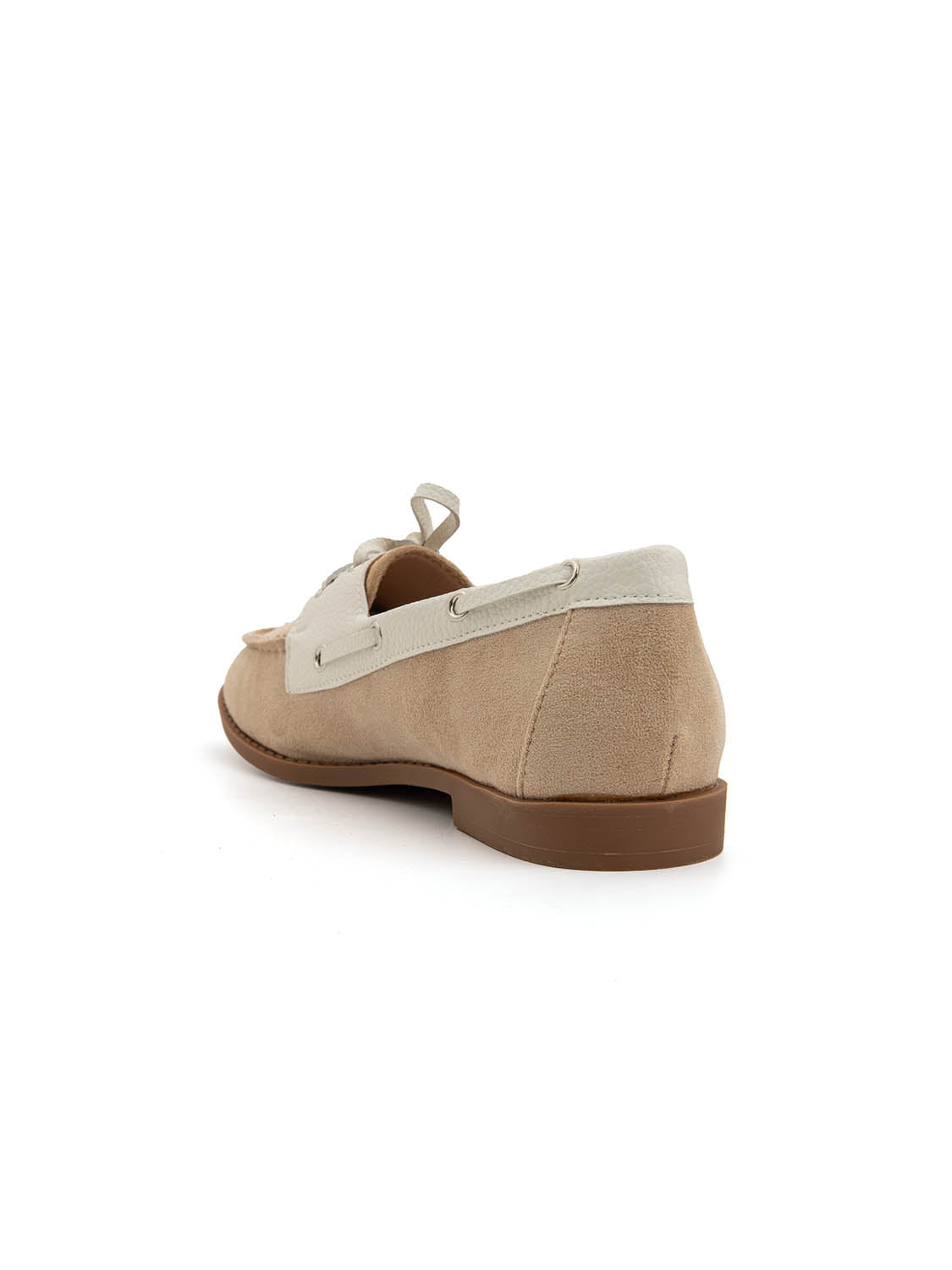 Mocassino college bicolore - BEIGE