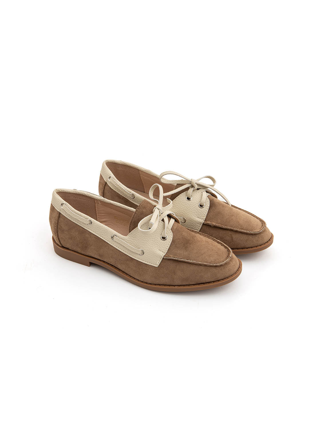Mocassino college bicolore - KHAKI