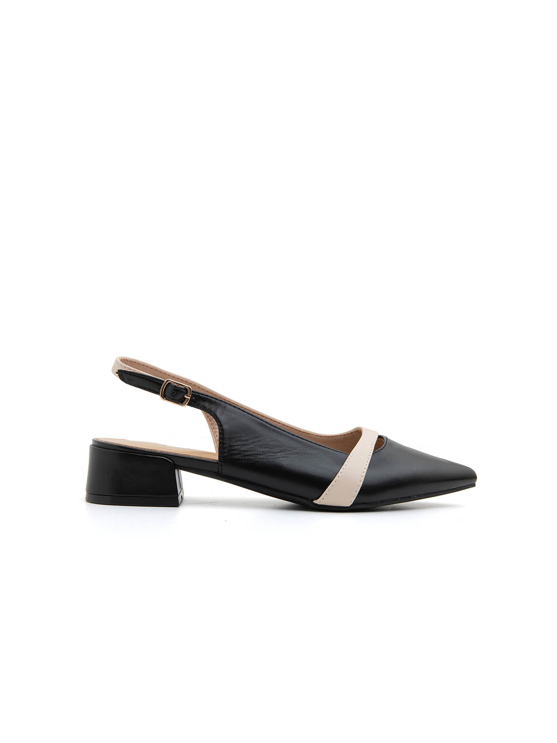 Slingback cross-design - NERO