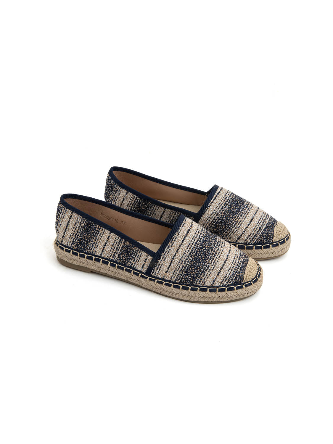 Espadrillas natural in paglia - BLUE