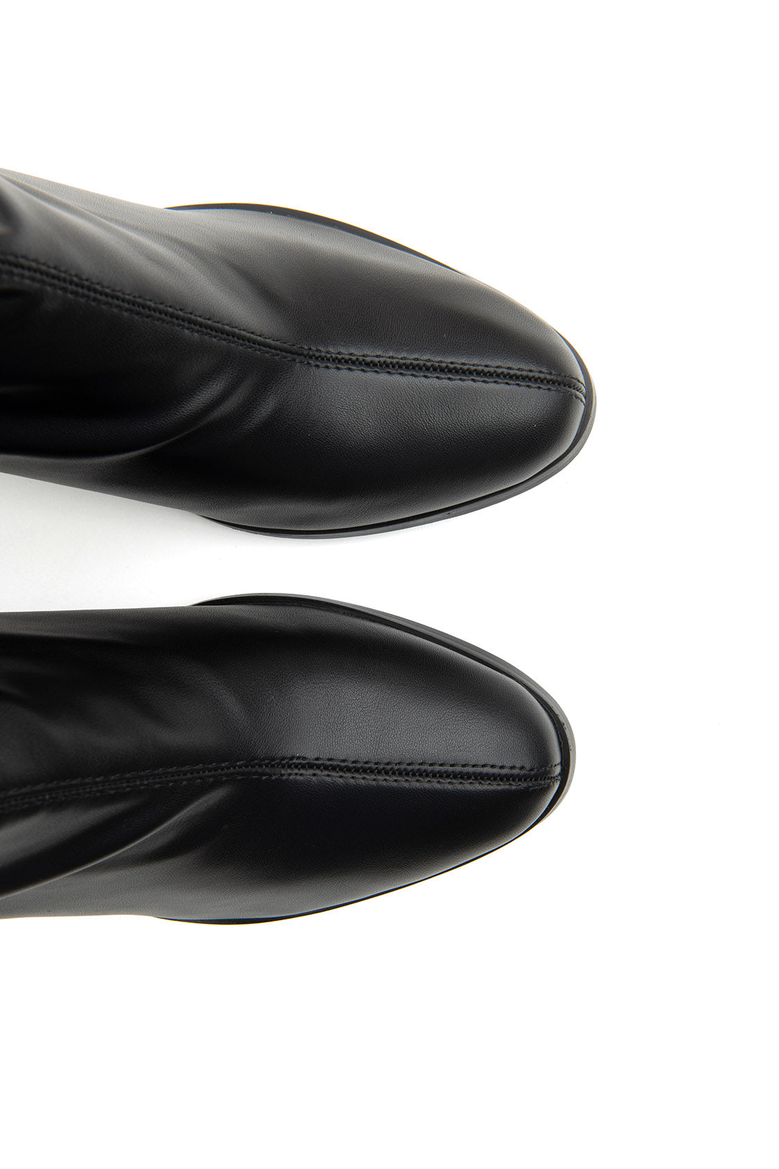 Tronchetto con tacco a blocco sock style - NERO