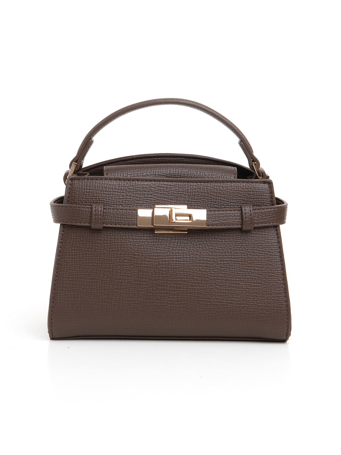 Mini handbag strutturata - CUOIO