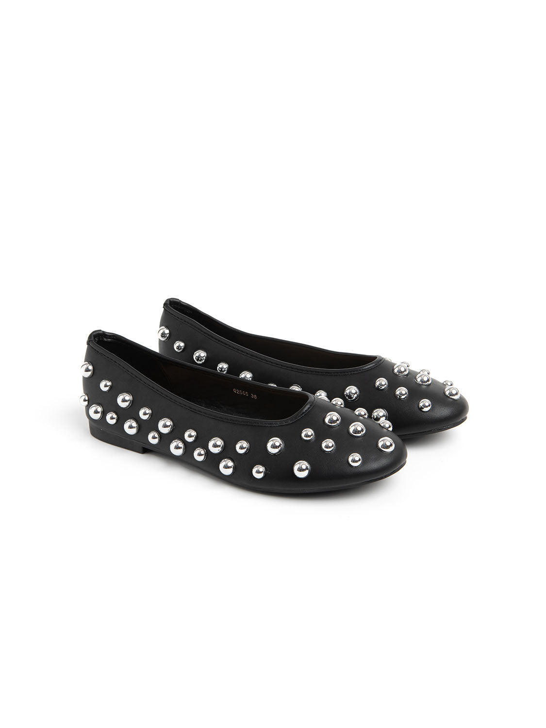 Ballerina con applicazioni silver - NERO