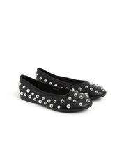 Ballerina con applicazioni silver - NERO