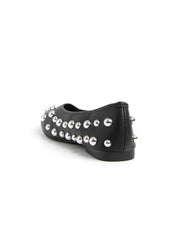 Ballerina con applicazioni silver - NERO