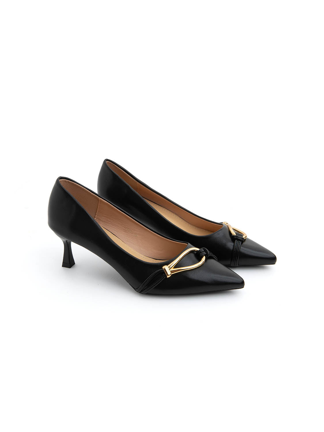 Decolleté golden touch - NERO