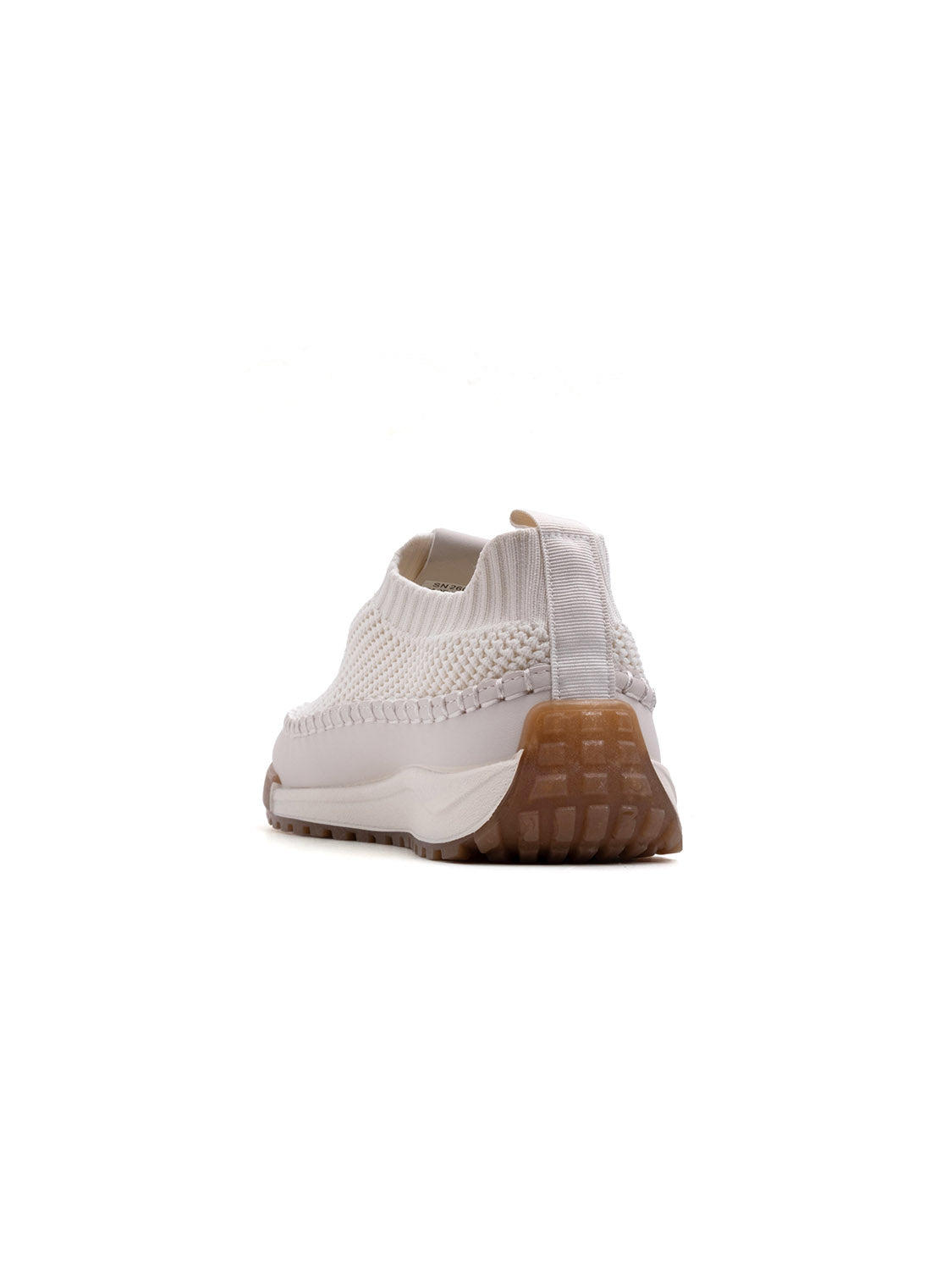 Sneaker slip-on intrecciata - BEIGE