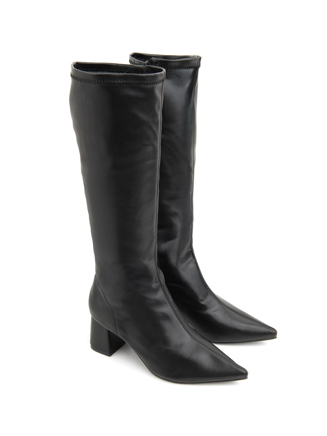 Stivale a punta sock style - NERO