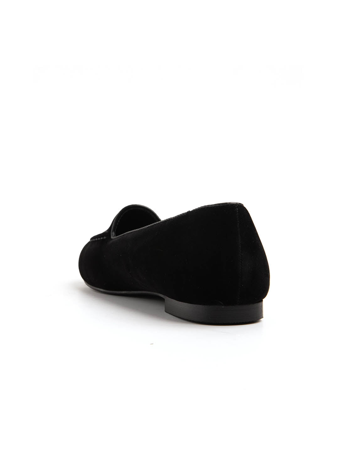 Friulana in velluto con cucitura - NERO