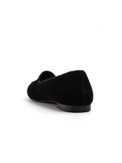 Friulana in velluto con cucitura - NERO