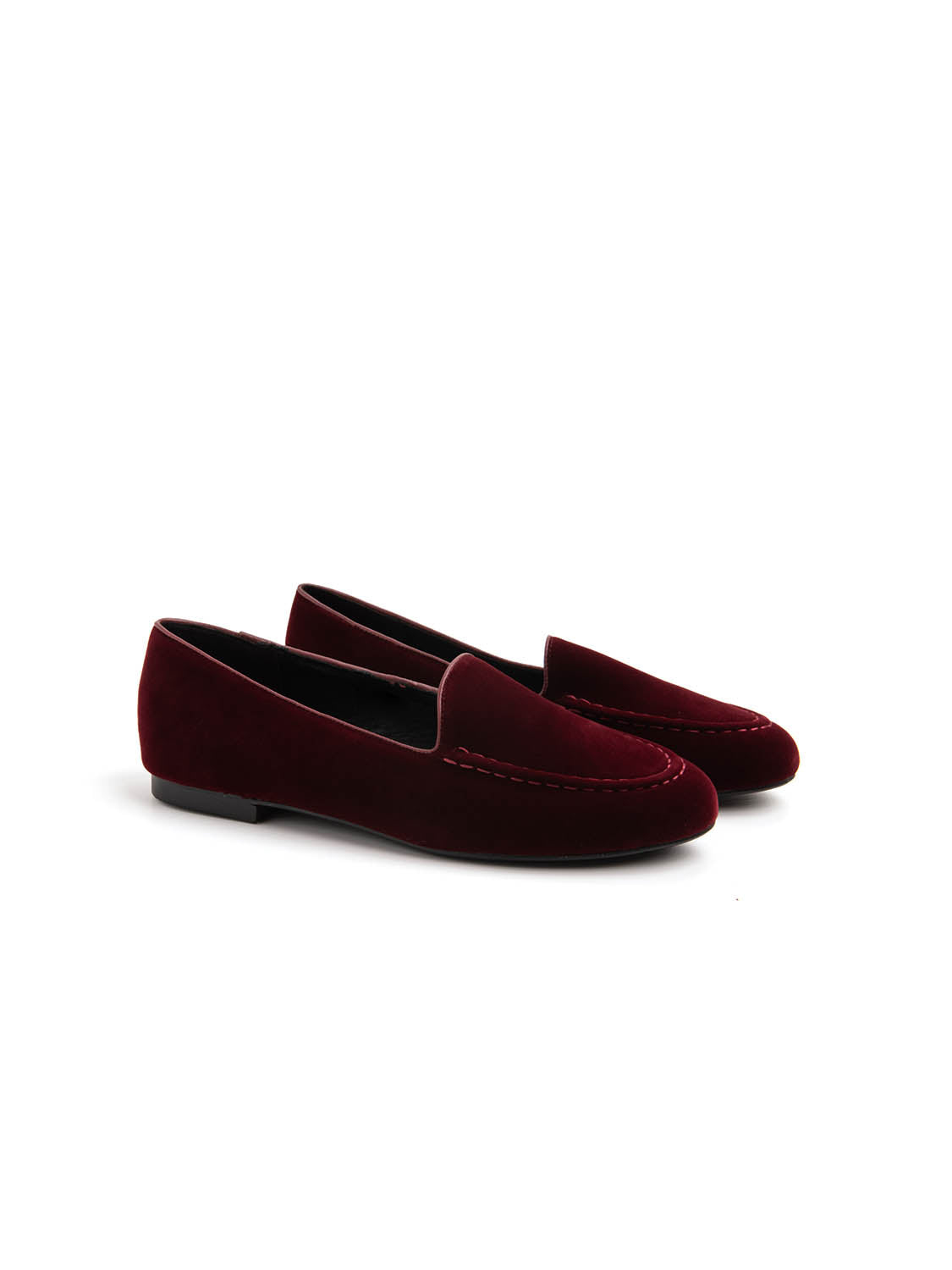 Friulana in velluto con cucitura - VINO ROSSO