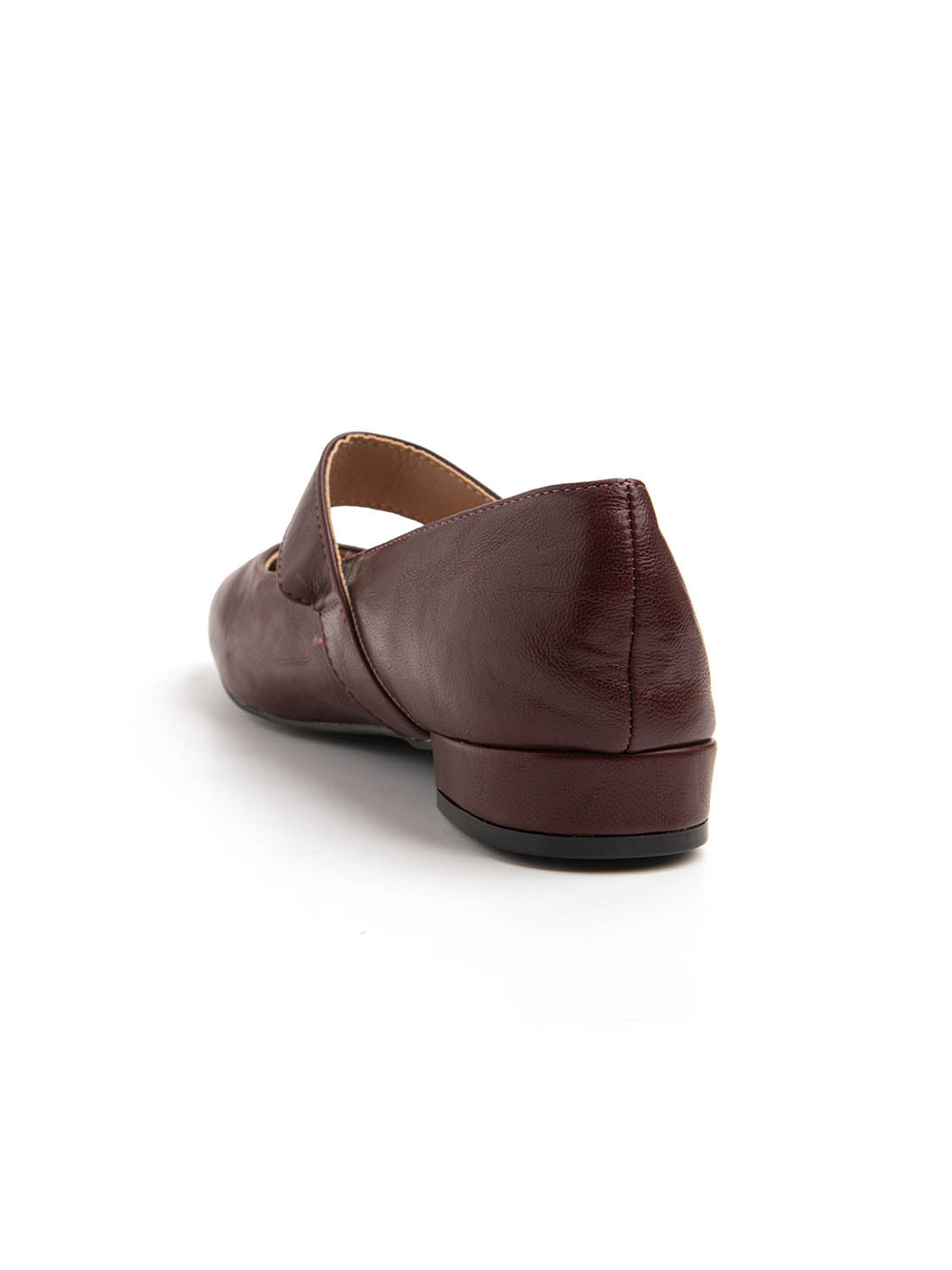 Ballerina a punta con cinturino placcato - BORDEAUX