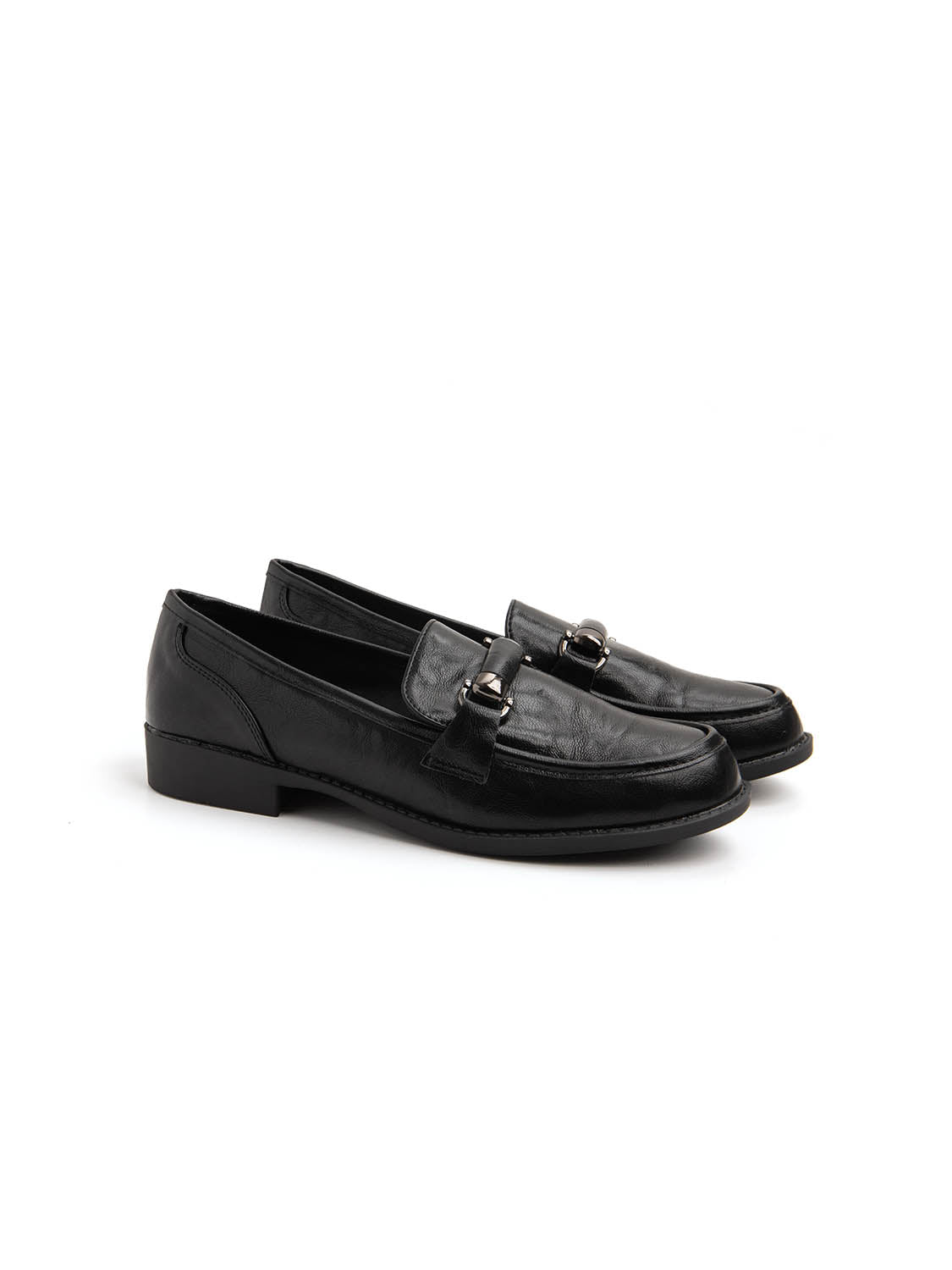Mocassino slim-line con morsetto - NERO