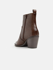 Camperos ankle boot with elastic ankle - BROWN