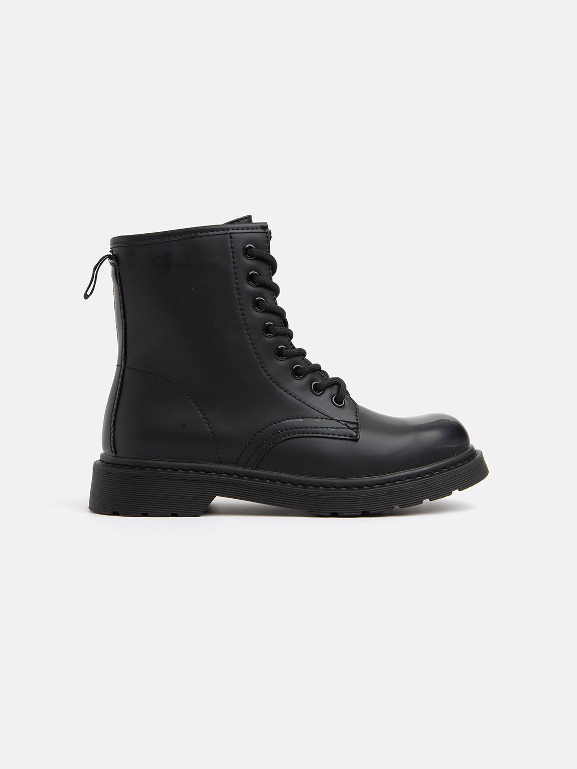 Rubber sole ankle boot - BLACK