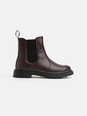 Chelsea boot with rubber sole - BORDEAUX